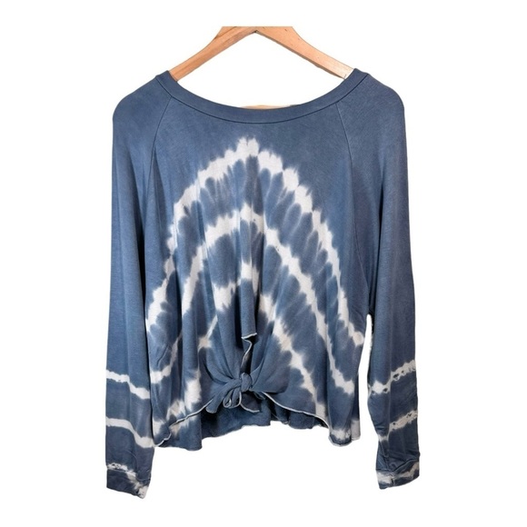 Yana K Baker Sweater in Blue Fleece Tye Die NWT - Picture 6 of 6